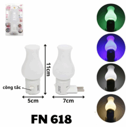 Đèn Ngủ Hình Lọ Hoa FN 618 – Nhẹ Nhàng, Tinh Tế, Ánh Sáng Đổi Màu Dịu Mắt